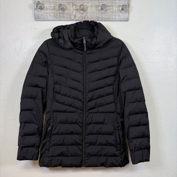 32 Degrees Jackets & Blazers - 32 Degrees Heat Womens Black Puffer Jacket Large Hooded Casual Sporty Streetwear